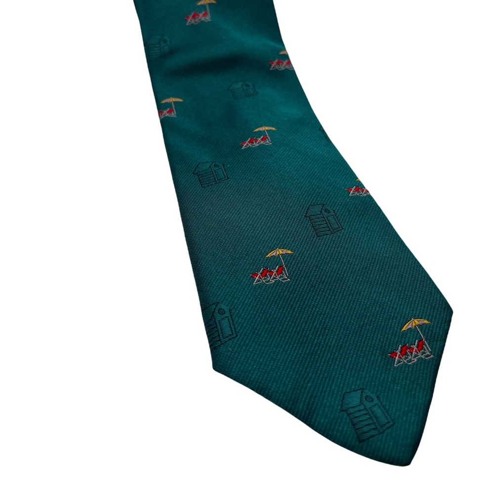 Savoy Brand Men’s Necktie Preppy Tie Beach Summer Green Tie